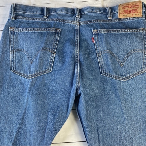 - Levis 505 Men’s Straight Fit Sz 38 - Picture 2 of 5